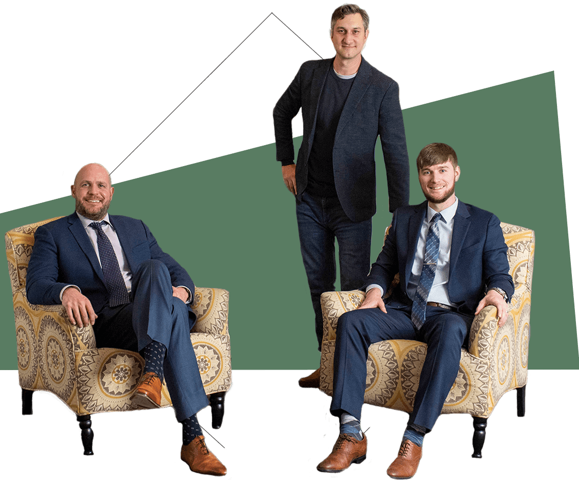 three professionals and two chairs