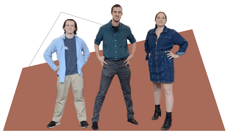 three marketing professionals